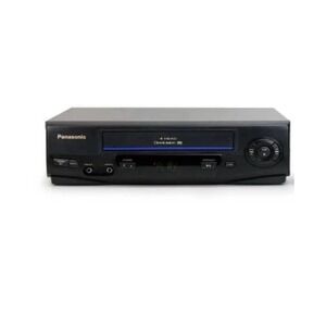Panasonic Omnivision VCR VHS Player PV-V4021 4-Head Blue Line w/ Remote Untested